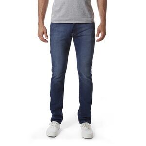 Mott & Bow Slim Oliver Jeans Blue 36x34 Tapered Stretch Denim Comfort Mid-Rise